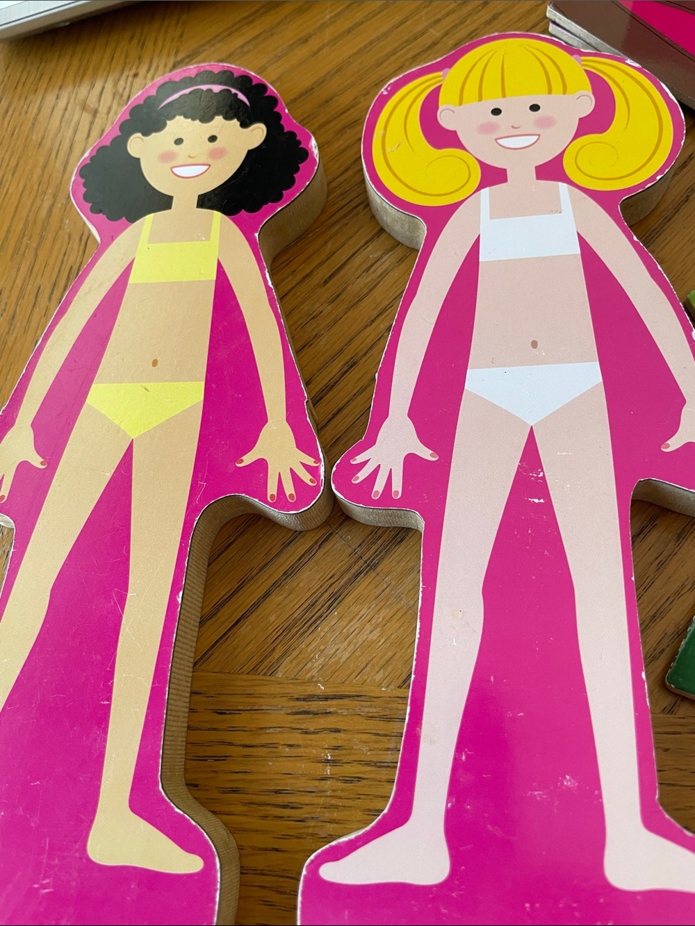 Melissa & Doug Abby & Emma Deluxe Magnetic Wooden Dress-Up Dolls Play
Set
